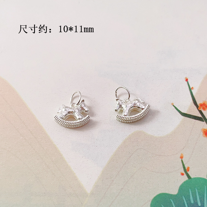 DIY Accessories S925 Silver Gold-Plated Small Drop Necklace Pendant Bracelet Charm Bead Spacer Loose Beads Jewelry Materials