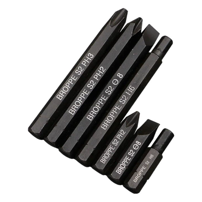 Ударная головка BROPPE pupai S2 материал крест одно слово шестигранная ударная отвертка ударная головка