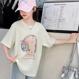 童装女童短袖t恤2026新款夏装儿童夏款中大童女孩百搭上衣夏季潮t