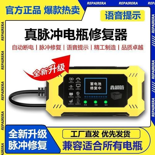 New Electric Vehicle Pulse Repair Charger High Power Charging Companion Automatic Power Off Overcharge Protection 12-96V