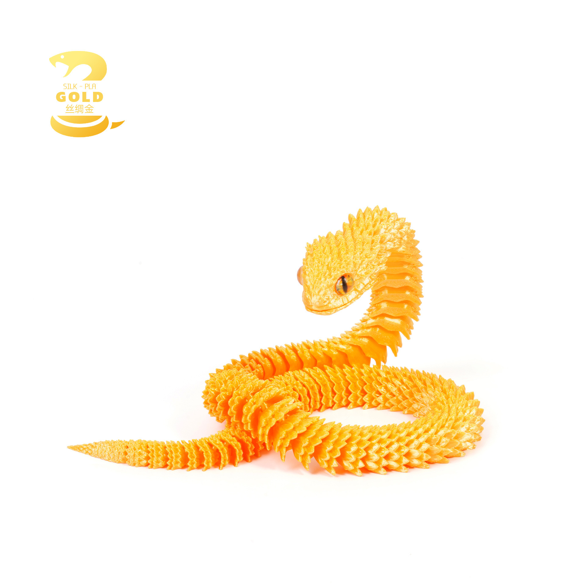 Transfronterizo impresión 3D serpiente viperas adornos hechos a mano modelo de animales de luz nocturna regalo de cumpleaños para niños juguetes impresos en 3D