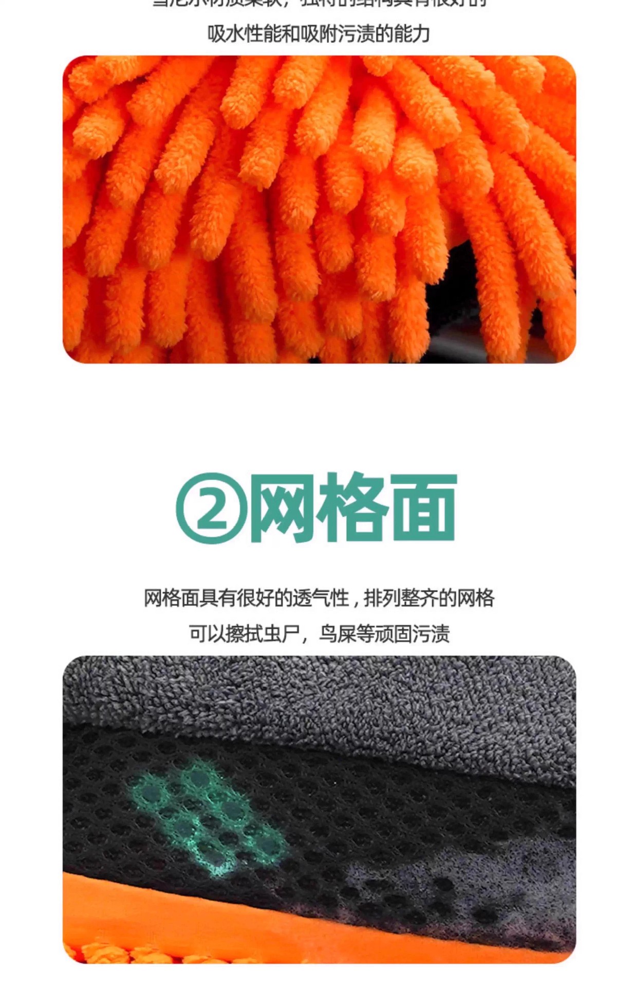 Car Wash Gloves, Thickened Chenille Sponge, Bear Paw Double-Sided Waterproof Coral Plush Five