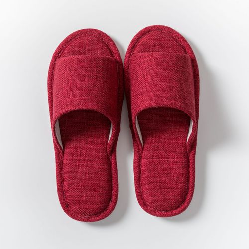 Linen Slippers for Women Summer Home Couple Indoor Non-slip All-Season Wood Floor Cooling Slippers for Men Summer Household Use