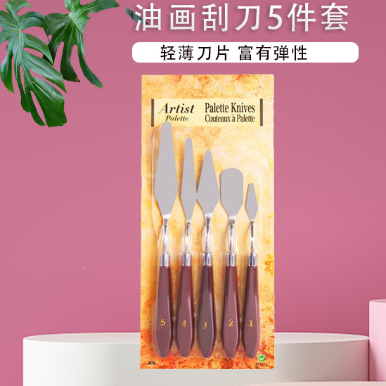 Plastic scraper, 5 pieces