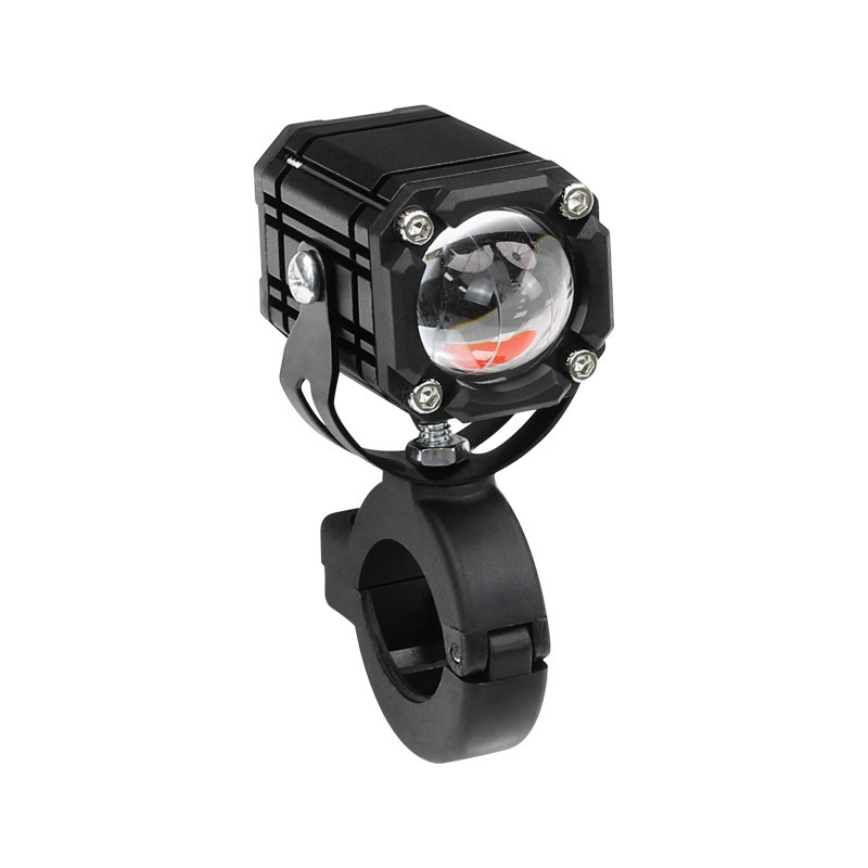 New wide-voltage motorcycle spotlight with demon eye LED pair lights, modified super-bright front headlight for motorcycles