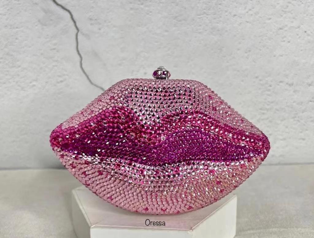 Bolsa de cena de diamantes hecha a mano transfronteriza, bolsa de mano de diamantes, fábrica de sirena Daiwei, orden de bolsa de embrague