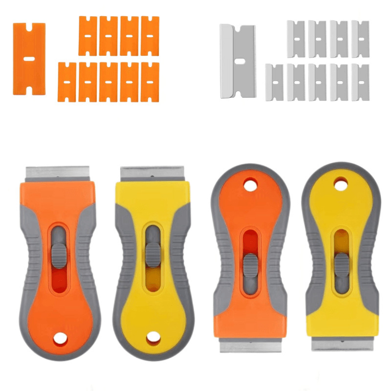 Portable telescopic shovel blade decoration glue removal scraper to remove dirt and long shovel glue removal knife car film tool