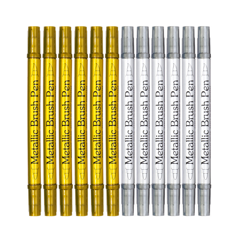 Guanagh GN562S doble cabeza metálica acuosa tarjeta de felicitación graffiti pincel de pintura 12 color inodoro conjunto