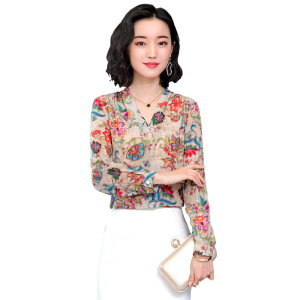 爆款时尚打底衫秋装2021年新款女很仙的洋气衬衫百搭气质雪纺上衣