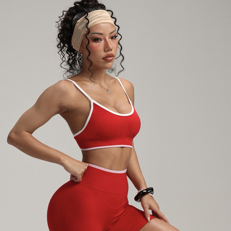 スポーツアウトドア速乾ヨガウェア女性用セットショートパンツヨガセットサイクリングフィットネスベストトップス夏フィットネスウェア|undefined