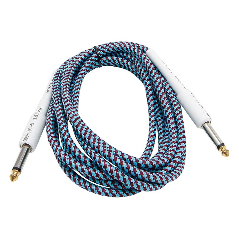 Cable de guitarra macho a macho 6,35 cable de audio reducción de ruido Folk Bass Cable de guitarra eléctrica 1,5/3/5 M