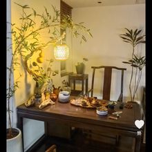 手工竹艺灯挂根雕中式禅意复古阳台客厅书房床头走廊茶台小吊灯