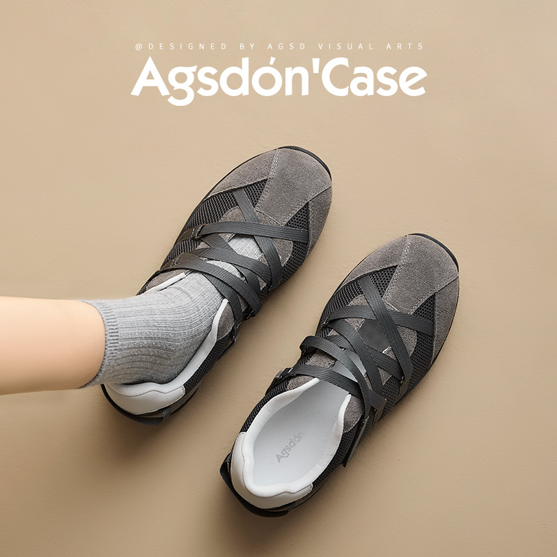 Augu Shi Deng ballet estilo zapatos de entrenamiento para mujeres 2025 verano nuevo ligero con suela suave zapatos de moda casuales zapatos deportivos