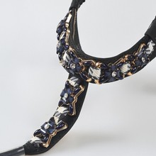 外贸凉鞋鞋面波西米亚复古手工夹脚平底拖鞋半成品一件代文艺复古