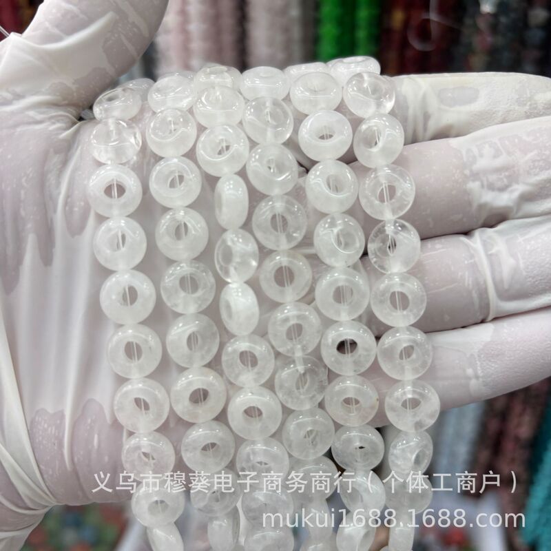 4 × 10 ミリメートル天然石瑪瑙ストレート穴大穴リングビーズ DIY ブレスレットネックレスジュエリーアクセサリー半完成品卸売|undefined