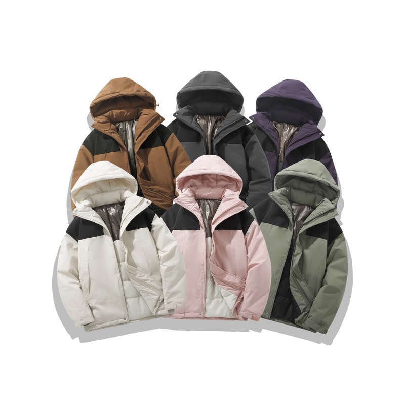 Vêtements pour hommes Vêtements en coton à la mode Couple Vêtements d'hiver Vente chaude Peut être ouvert en deux couleurs Couple décontracté Graphène Chaud À Capuche_voghion.com