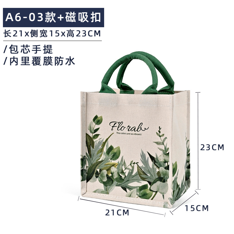 A6 - 03 + hebilla de succión magnética; tamaño; lona