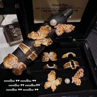 ������͹����z�K��ɏ���䌚ʯ��ָ Vintage�18K�� �i���ʯ��ָ