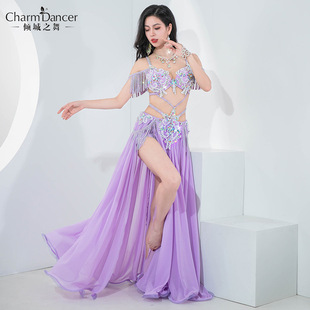 Qingcheng Dance New Belly Dance Dress Beautiful Elegant Large Swing Sauce Dress popsong Oriental Dance Dress