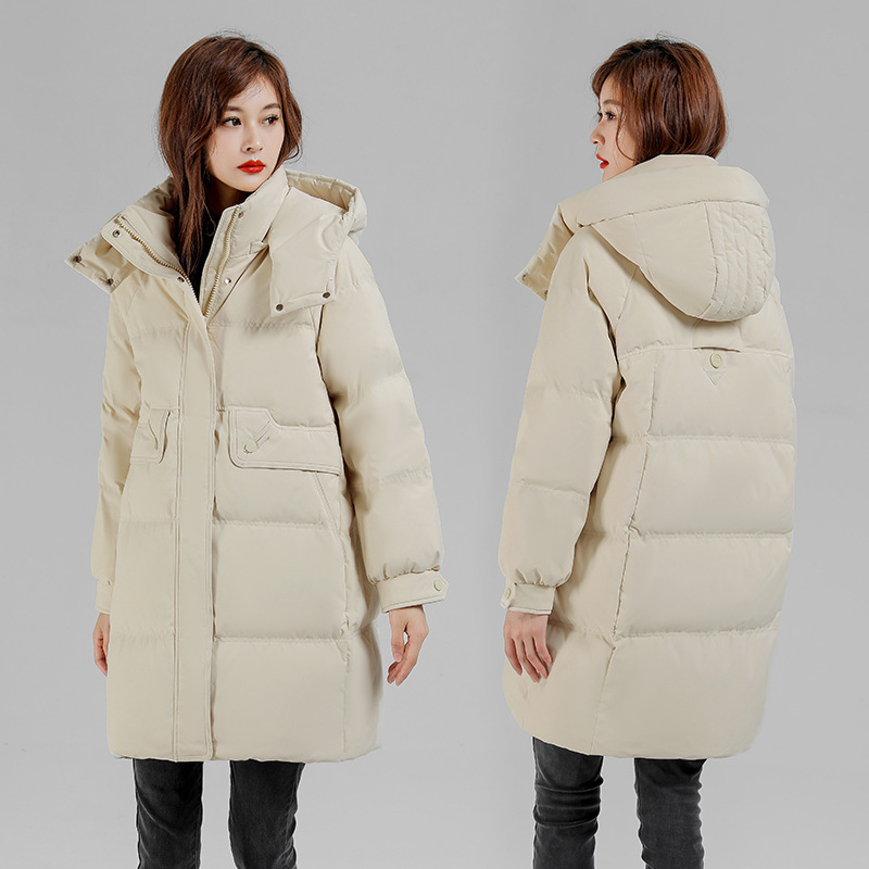 High-End Brand Thickeneded down Jacket 2025 Winter Women's Mid-Length Loose White Duck down Warm Jacket Authentic High-End Brand Thickeneded down Jacket 2025 Winter Women's Mid-Length Loose White Duck down Warm Jacket Authentic