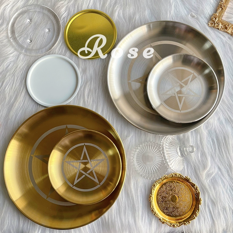 Металлический подсвечник ароматизированная тарелка подсвечник скатерть для хранения ароматерапевтических контейнеров