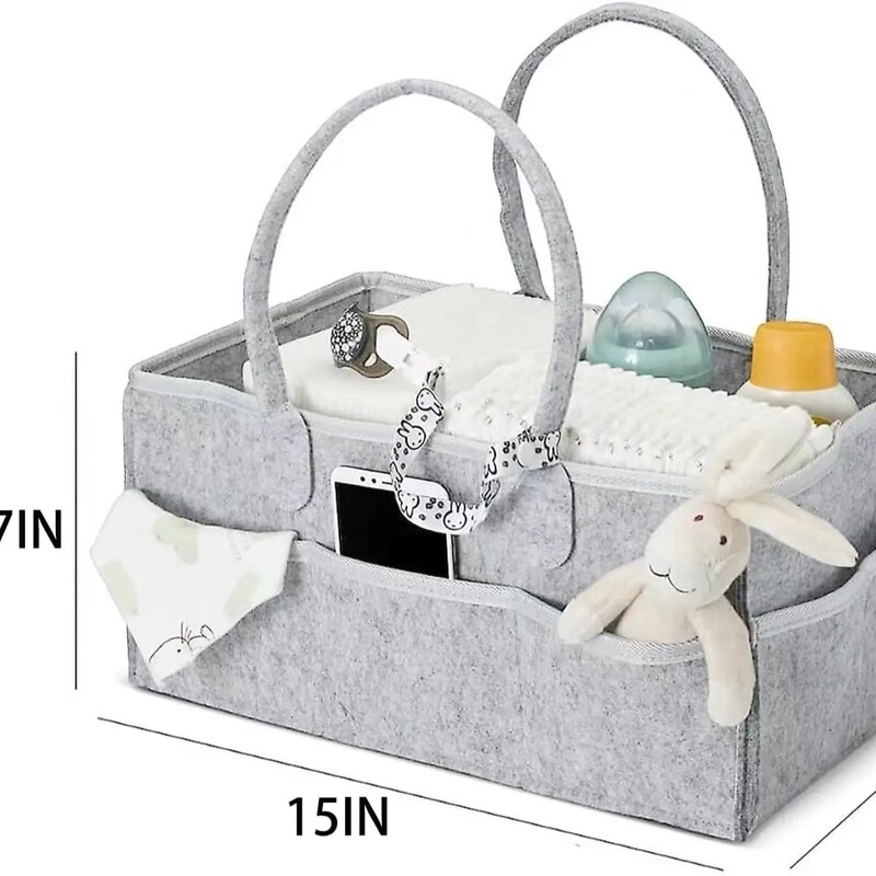 Felt Diaper Wet Bag Mommy Handbag Newborn Baby Diaper Storage Bag Baby Storage Bag Removable