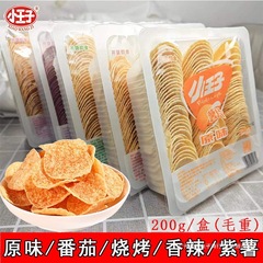 称薯片番茄大包薯片食品网小王子整箱零食休闲原味按斤盒装红