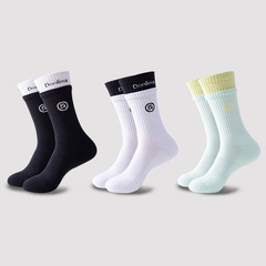 雙口假兩件籃球襪子加厚毛巾底吸汗防滑跑步運動襪子中筒高幫潮襪