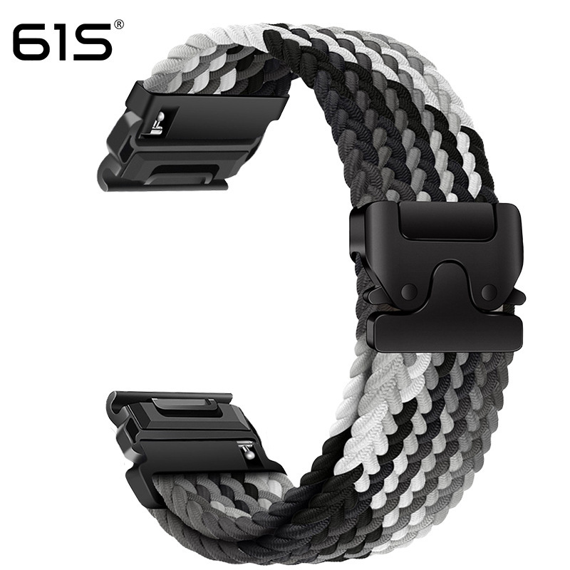 61S适用Garmin佳明飞耐时Fenix8/7XPro/955/965 弹力伞扣编织表带|undefined
