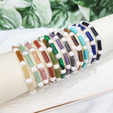 新款国潮风节节高升竹子手镯半宝石紫水晶手链女士复古珍珠手饰