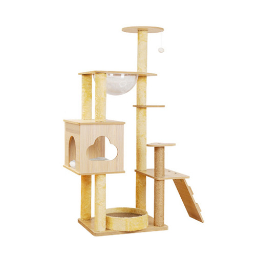 Cloud Meow Environment Cat Tree Cat Bed Cat Tree Integrated Cat Scratch Post High-Level Cat Stand Spacecraft Large Cat Pet Supplies