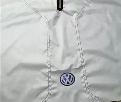 windmill window shade artifact, Sun shade - wire-front-gear-inner-black-outer-silver-printing-car-logo