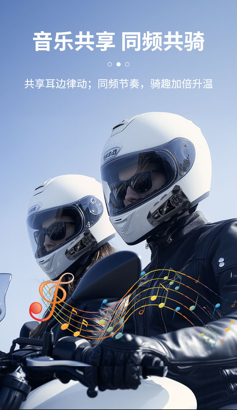 Cross-Border Motorcycle Helmet-Specific 5.4 Bluetooth Headset with Led Screen Digital Display, Fm Radio, and Intercom Helmet Headset