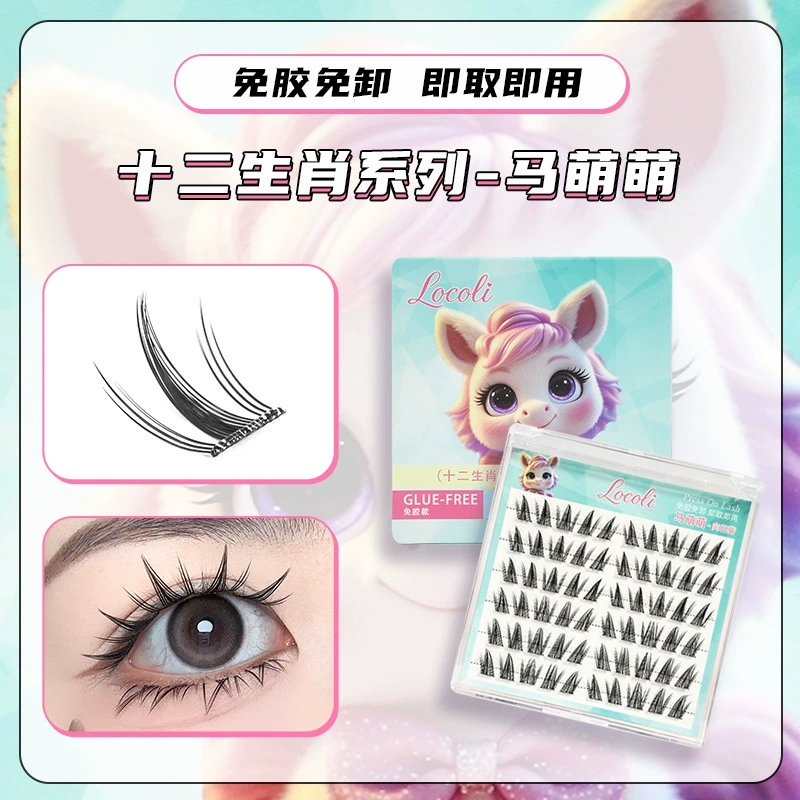 Накладные ресницы без клея, дизайны по знакам зодиака, солнечный акцент, тайский стиль