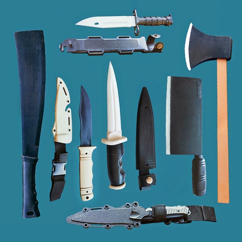 塑料刀橡胶刀武术训练刀模型刀军训舞台道具表演儿童软刀刀