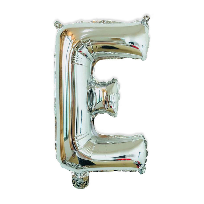 Globo de letra de película de aluminio de 16 pulgadas, versión americana en mayúsculas, cuerpo delgado, pinyin en inglés, decoración de caracteres, globo de papel de aluminio AZ al por mayor