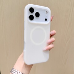 液态果冻磁吸适用苹果17Promax手机壳iPhone16纯色简约磨砂肤感壳