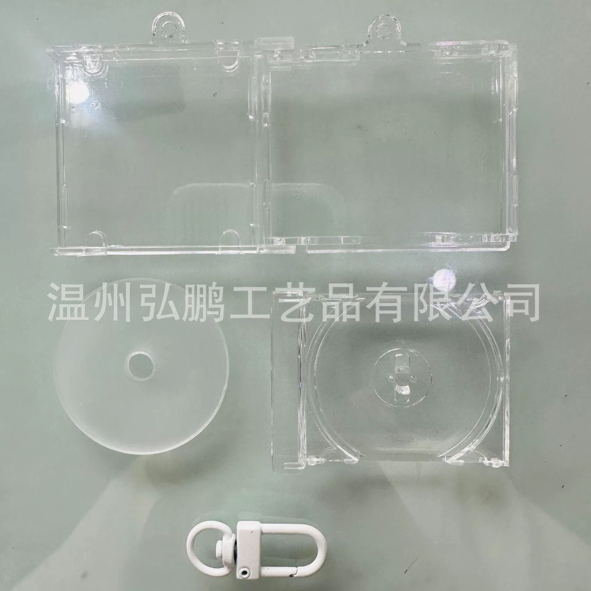 Induction Keychain Pendant, NFC DIY Case 53×45×8 mm, Empty Box with Chain or Clasp