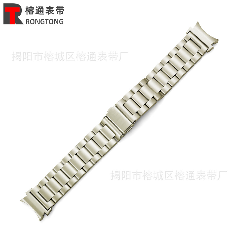 Para Galaxy watch Ultra/7/6/5 banda de acero 40/42/43/44/45/46/47 cuentas sólidas