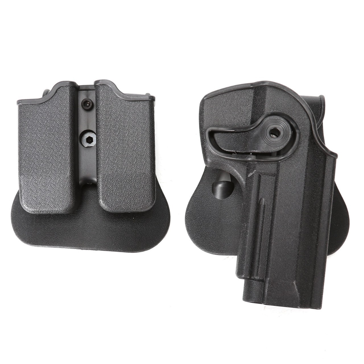 (2개) GLOCK G17 빠른 다이얼 전술 나무 케이스 회전 나무 케이스 플라스틱 나무 케이스 CS 장비 국경 폭발