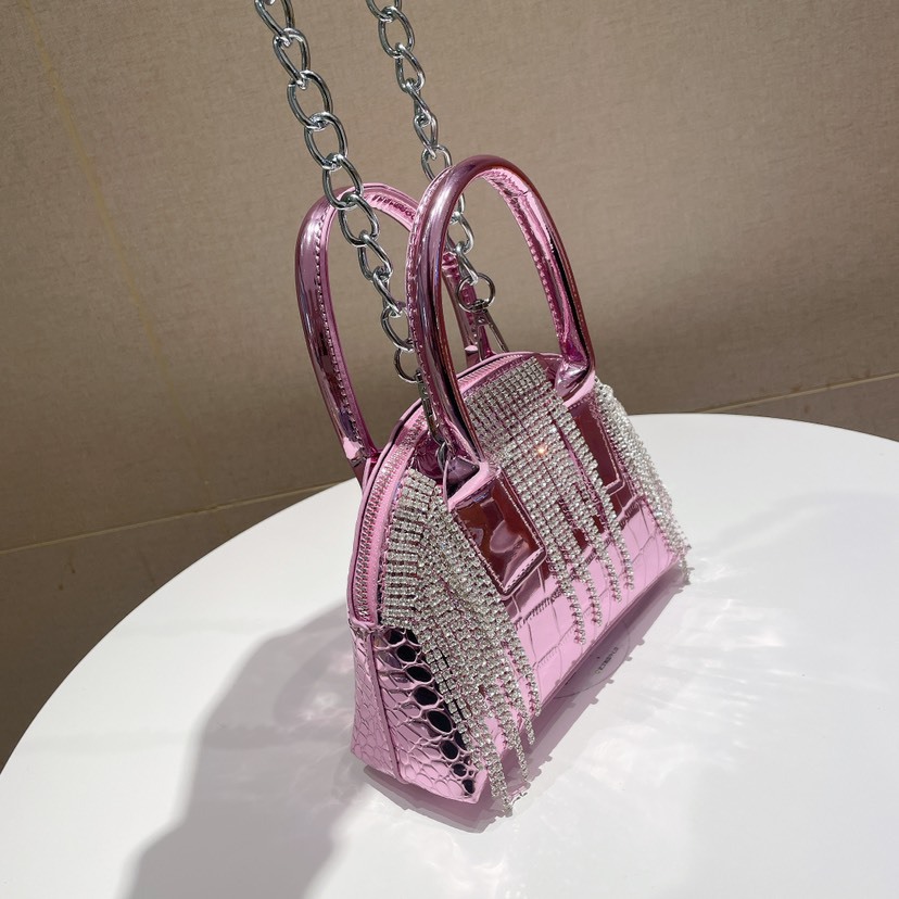 Dames schoudertas met strass kwastjes en schelp design_voghion.com