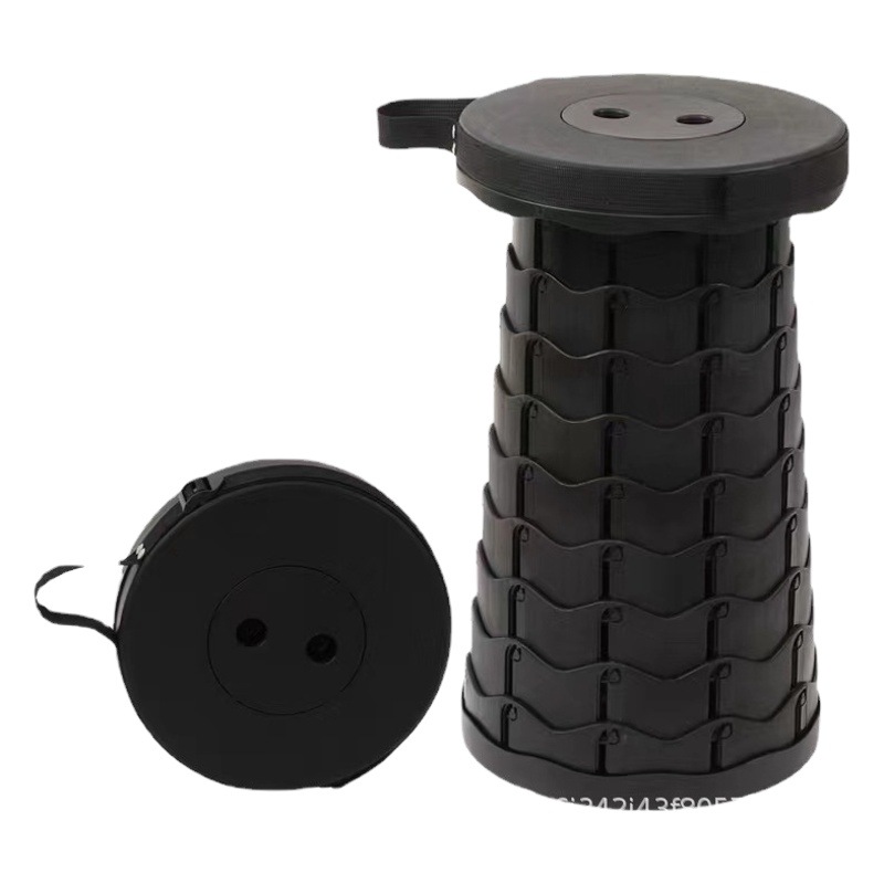 Outdoor Portable Foldableing Stool Plastic Foldableing Chair Travel Universal Chair Mazar Fishing Stool Adjustable Telescopic Stool
