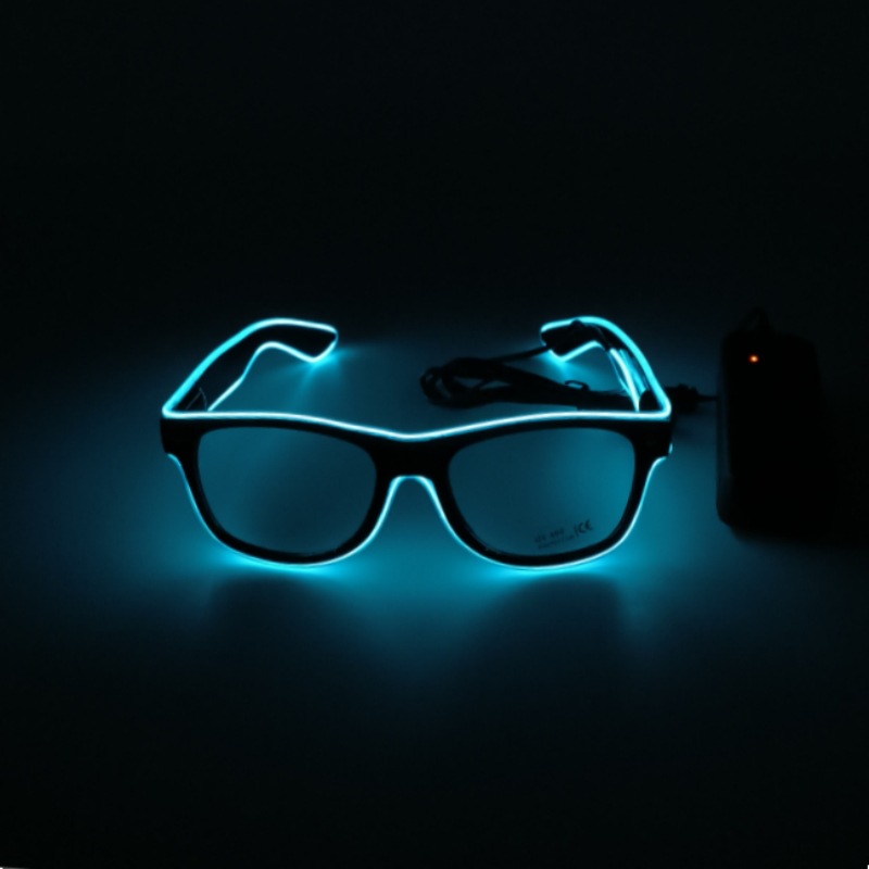Fábrica directa fiesta gafas luminosas bar espectáculo gafas luminosas props cool led rescate fluorescente