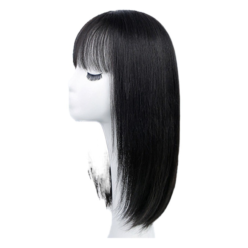 Wig Real Hair Full Human Hair Full Head Cover Women's Long Hair Natural New Style Clavicle Short Hair Style Full Top Wig Cover