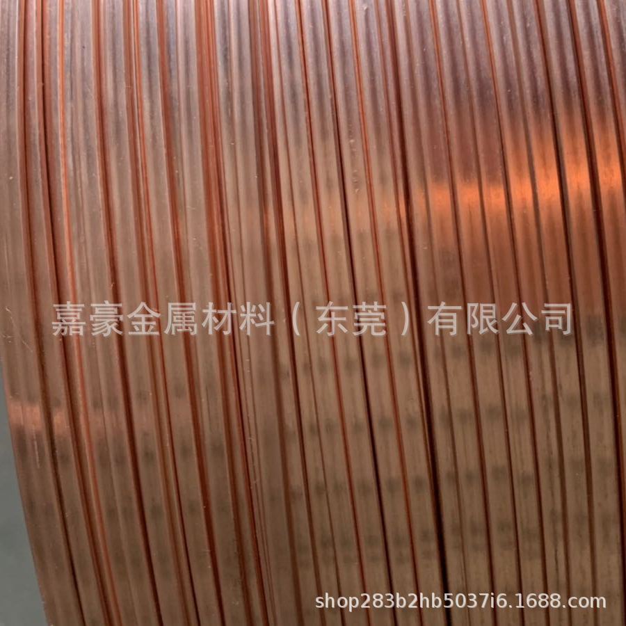 江西 南昌C1100无氧铜线2*5mm纯铜导电紫铜扁线2*6mm扁平线铜扁条