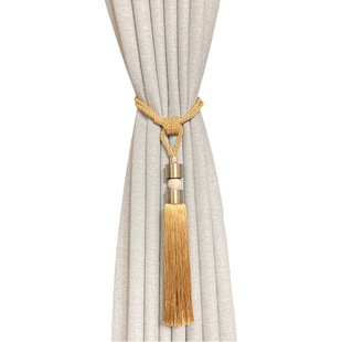 Modern Light Luxury Jade Metal European Style Curtain Tie Belt Hanging Ball Tie Rope Hanging Tassel Wholesale Hook Decorative Ball Tassel