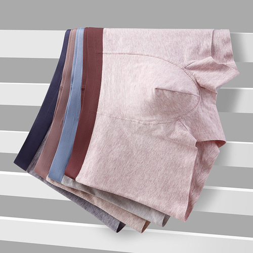 60-count Xinjiang long-staple cotton underwear for men, mid-waist antibacterial and breathable men's boxer briefs, seamless cotton underwear for boys