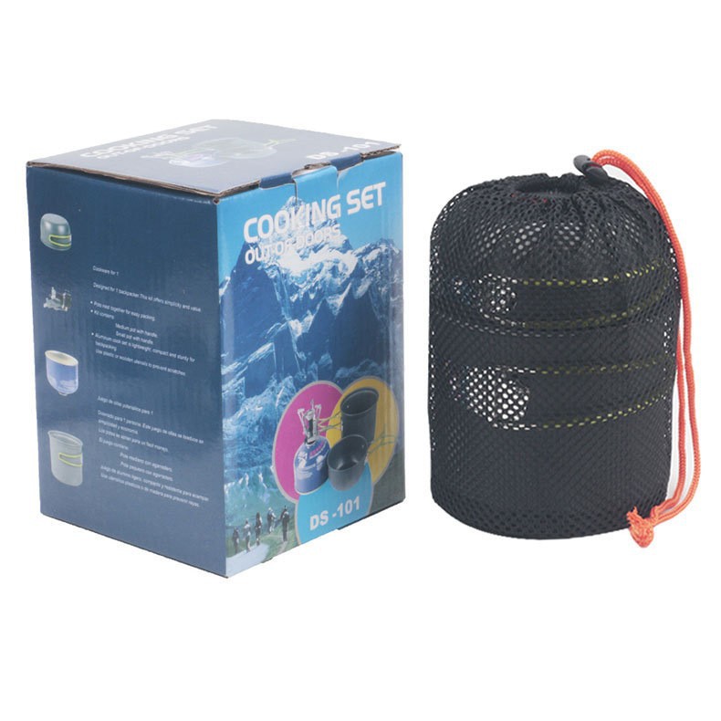 Al aire libre 1 - 2 personas cocina portátil de camping DS - 101 conjunto de cocina simple y rápida 2 piezas de cocina