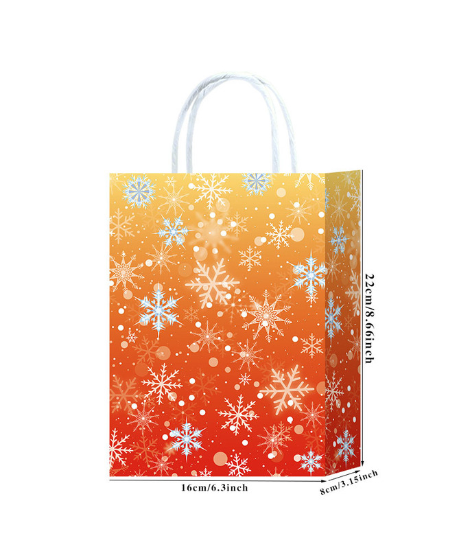 メーカーの新型アマゾン雪花8種類のクラフト紙紙袋手提げ袋ギフトバッグ共通紙袋クラシックファッション|undefined
