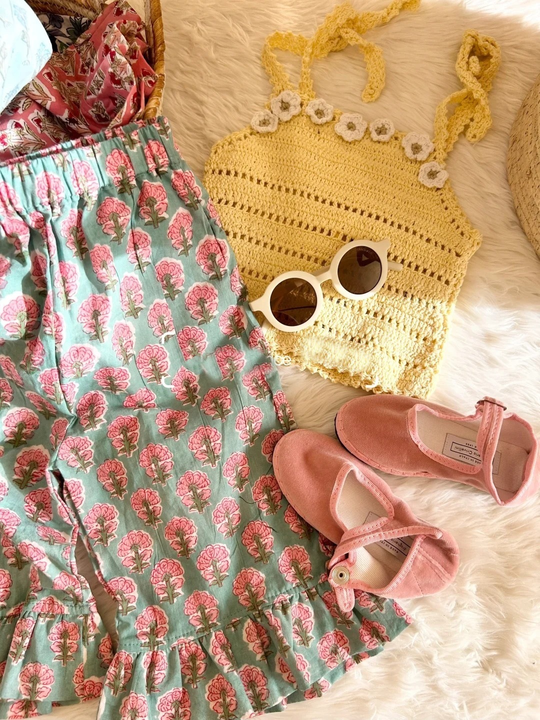 子供用防蚊フレアパンツ 2026夏 花柄プリント ロングパンツ 女の子用 スリムでスタイリッシュなカジュアルパンツ